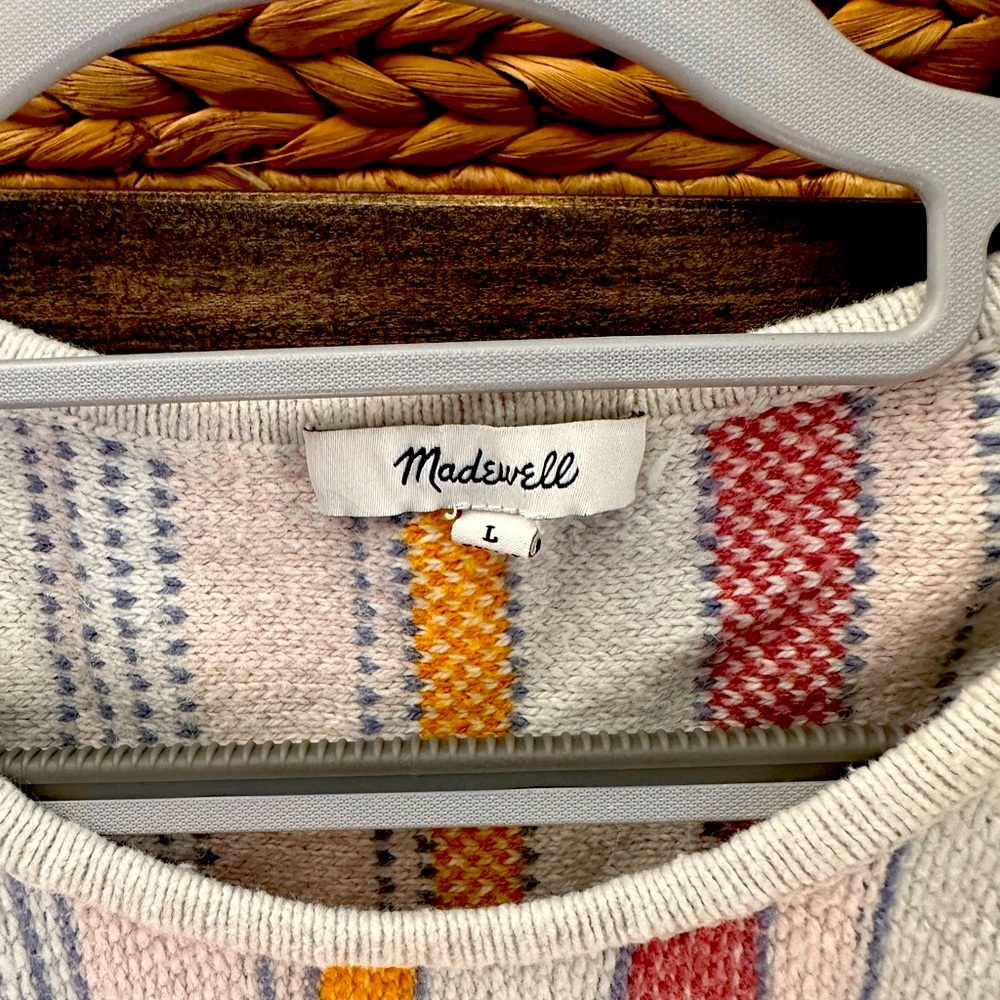Madewell Fringed Sweater Tee size L